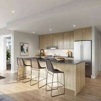modern kitchen with island