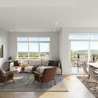 living room with view